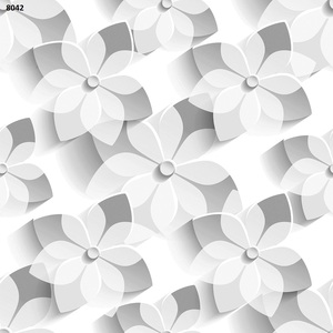 Carrelage en fleurs grises 3D à vente rapide 600 * 600 Décoration intérieure de la maison Aspect élégant et chic Carrelage poli 60*60 Carreaux 24x24 - Product Image 2