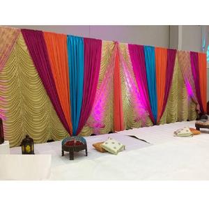 ซื้อฉากหลัง leheriya สำหรับโอกาส mehndi. เป้สะพายหลังสีสันสดใสสำหรับจัดงานแต่งงาน - Product Image 1