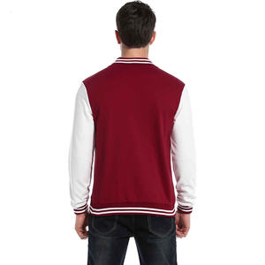 Chaqueta de béisbol con bordado personalizado para hombre, chaqueta masculina de manga larga con parches de chenilla - Product Image 3