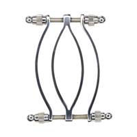 IRISCO IR-9538 Dispositifs de chasteté féminins réglables en acier inoxydable, jouets pour lèvres vulviennes, écarteur, pince pour le vagin, jouets sexuels pour femmes