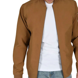 OEM Custom Logo Men's Clothing Bomber Jacket Wholesale Ribbing Cuff Lightweight Bomber Jacket - Product Image 4
