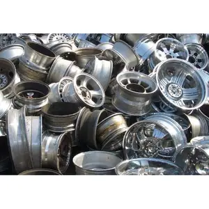 Seluruh Penjualan Dalam Jumlah Besar Paduan Aluminium Roda Potongan Perak Dapat Didaur Ulang Roda Aluminium Scrap