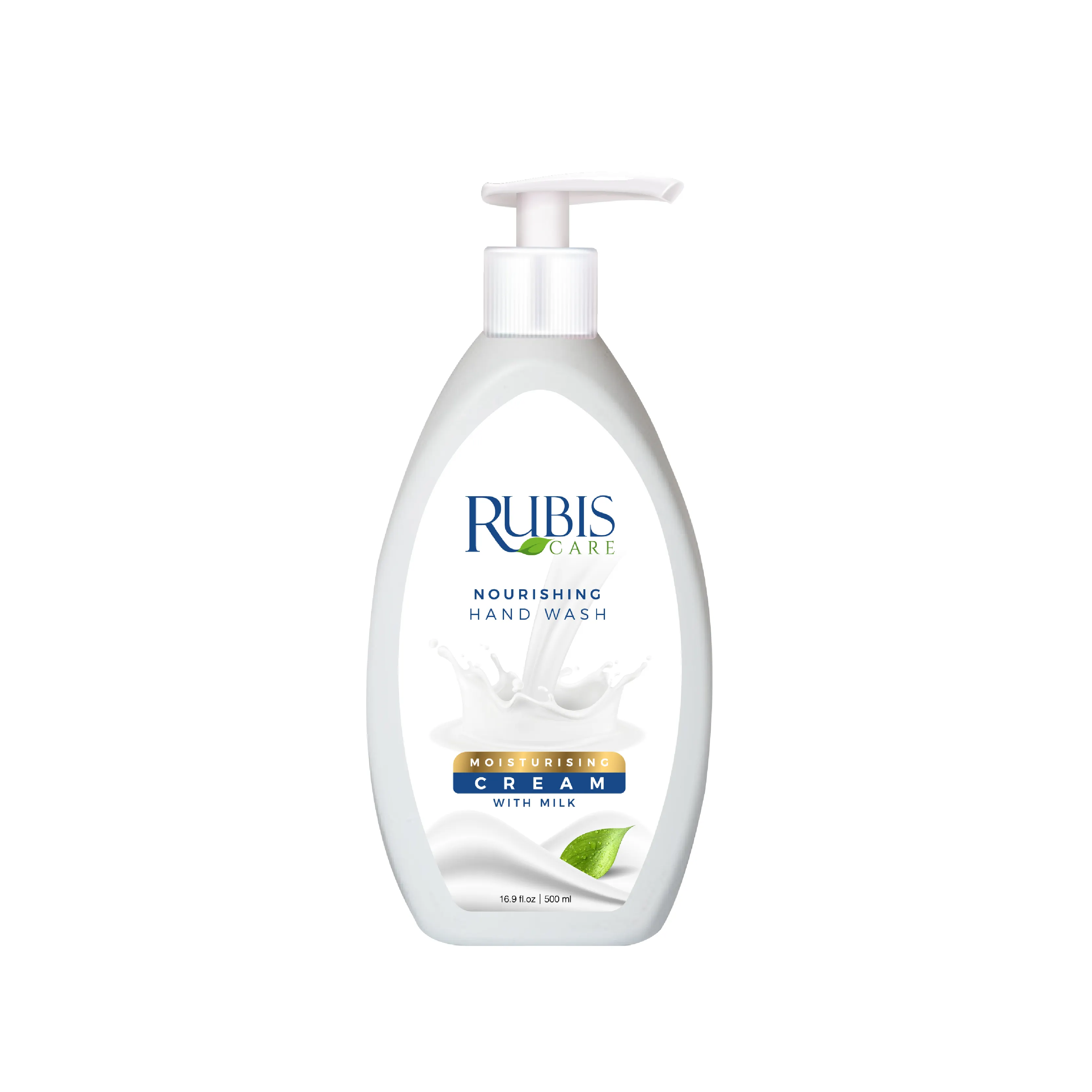 Rubis Care - Nourishing Hand洗浄Liquid Soap 500ミリリットル16.9液量オンスMoisturising CreamとMilk