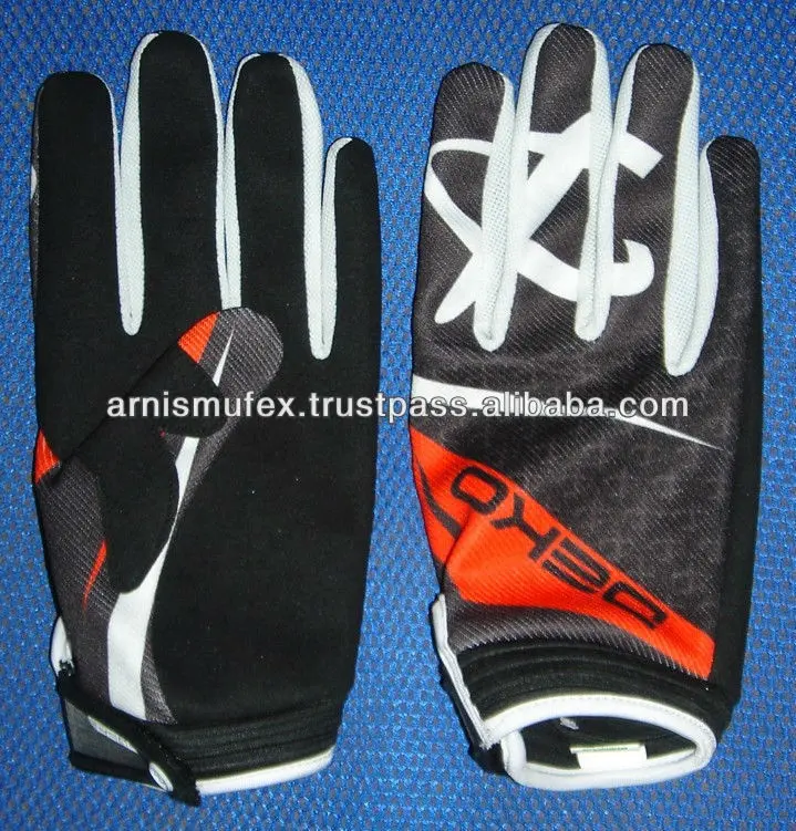 Homens sublimação design personalizado motos motocross MX Bicicleta luvas