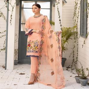 Pakistanaise Shalwar Kameez Bas Prix Indien Ethnique Partie Porter des Costumes pour Femmes Dames Coton & Pelouse Robe - Product Image 1