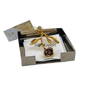 Servilletero antiguo decorativo de Metal de lujo Hotel Resort MESA DE BODA soporte de tejido decorativo utensilios de cocina en el precio más barato - Product Image 1