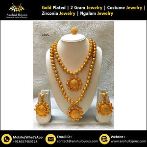 Conjunto de Joyería Africana Ngalam de Imitación para Mujer, en Latón y Cobre, Regalo Perfecto para Fiestas, Compromisos y Aniversarios - Product Image 5