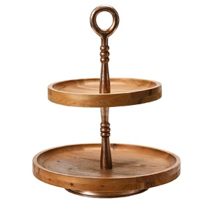 Support de gâteau en bois fait main luxueux outils de gâteau de conception traditionnelle les plus vendus à bas prix en gros de l'exportateur - Product Image 1