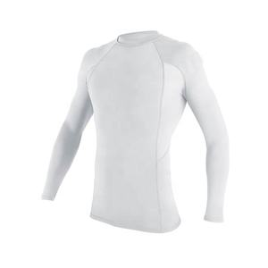 Compresión Deportes Hombres UPF 50 + Transpirable Ecológico Manga larga Rash Guard Compresión de secado rápido One Piece Anti-UV Swim - Product Image 4