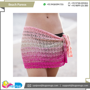 Productos de playa de alta calidad, suministro al por mayor, ropa de playa OEM, 100% algodón, secado rápido, diseño moderno, pareos de playa para mujer. - Product Image 4