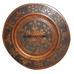 แผ่นชาร์จไม้ดีไซน์ใหม่ล่าสุดแผ่นชาร์จทำมืออุปกรณ์ในครัวบริการอาหารโรงแรมหรูใช้ในห้องครัว - Product Image 2