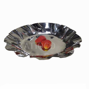 Bol en aluminium coulé à la main Atiqco de haute qualité, finition miroir, design moderne, non toxique, compatible lave-vaisselle, écologique, durable - Product Image 4