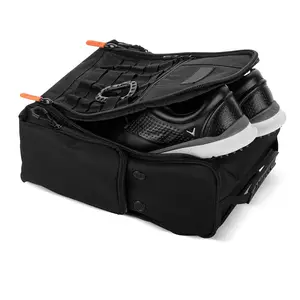 Custom Golf Shoe Bag Zippered Black Shoe Carrier Bags Football Boot Bag
