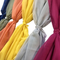 Colecciones de telas de gasa de algodón 100%, requisito de comprador orgánico 100%, Material de Color sólido para textiles para el hogar, reutilizable, sostenible