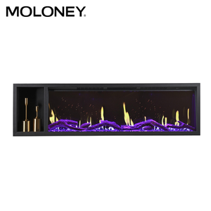 <span class=keywords><strong>Cheminée</strong></span> électrique suspendue en bois à led, grand format, avec télécommande, approuvé ce, w - Product Image 3