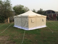 Tenda Kemah Kanvas, Tenda Berkemah Kanvas, Kanvas, Tahan Air, Hijau Zaitun, Khaki, Putih, Khusus, Timur Tengah