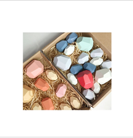 Jouet de construction Montessori Tumi Ishi Stone Set 50 pièces, thème bâtiments modernes, jouet électronique sensoriel à empiler pour enfants de 4 à 6 ans
