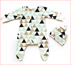 Peleles de algodón orgánico para niños, ropa con estampado de manga larga para invierno, con manga larga y mano - Product Image 2