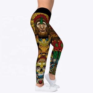 Leggings imprimés animaux pour femmes brossé beurre doux cheville longueur pantalon moulant - Product Image 4