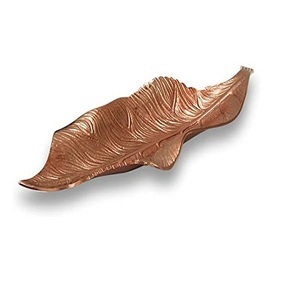 Plat de service à feuilles de cuivre avec une qualité exclusive Plat de service à feuilles de taille personnalisée pour l'utilisation de la fête de mariage - Product Image 2