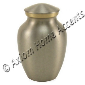 Urna de cremación de mascotas de latón fundido sólido, urna de Metal simple para cenizas de mascotas, acentos para el hogar Axiom - Product Image 1