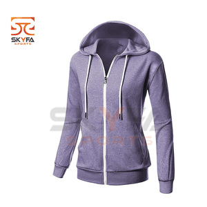 Custom Athleisure <b>Workout</b> Fitness Women Sports Zipper <b>Hoodies</b> and for jogging wear hoodie - Product Image 3