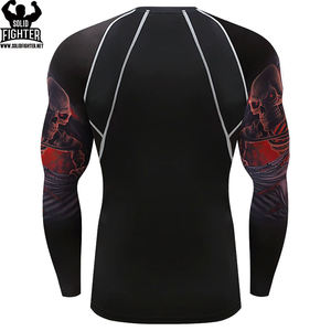 Nouveau Design Sublimation Rash Guards Coloré Fabriqué avec Spandex Polyester Prix de gros - Product Image 3