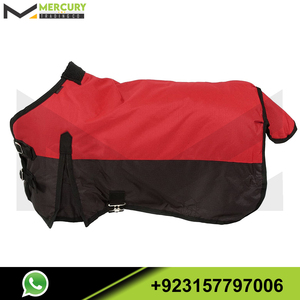 防水ポリミニチュアターンアウトブランケット馬用マルチカラーソリッドブランケットペット用冬服馬ブランケットシート - Product Image 3