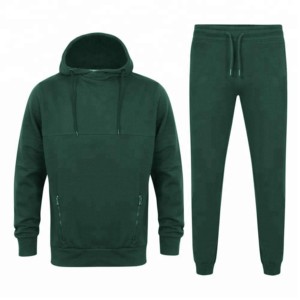 High Quality Men's Track Suit With Drawstring Hoodie & Kangaroo Pocket Men's Sweat Suit For Jogging - Product Image 2