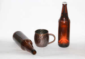 Tasse de mule de Moscou de meilleure qualité avec poignée en cuivre Texture martelée Cuivre pur avec tasses en cuivre poli miroir - Product Image 3