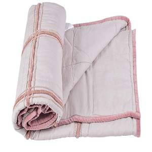 Quilt Cotton Voile Indian Handmade <b>Double</b> Diamonds Pattern Organic Eco-Friendly All-Season Bed Cover Set <b>Bedspread</b> Pillowcases - Product Image 5