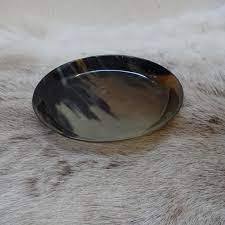 Assiette en corne de buffle pour servir de la nourriture pour une taille personnalisée et un prix bon marché avec un design poli brillant fait main - Product Image 6