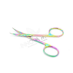 Tijeras para Cutículas de Acero Inoxidable de Grado Profesional, Hoja Curva, Herramienta para el Cuidado de las Uñas, para Manicura, Pedicura y Uso en Salón - Product Image 5