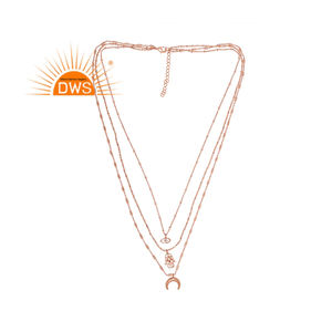 Nouveau Collier Multicouche Tendance 2026 avec Pendentifs Multiples en Pierres Naturelles CZ pour la Fabrication de Bijoux de Mode Personnalisés - Product Image 1
