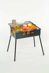 Barbacoa de carbón al aire libre, estufa de acero, fácil de montar, portátil - Product Image 2