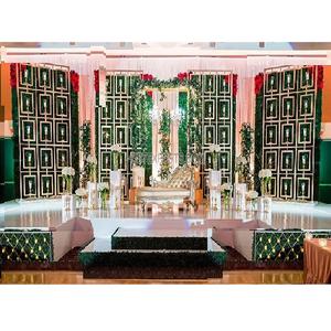 เหตุการณ์แต่งงานสุดเจ๋งเชิงเทียนฉากหลังงานแต่งงานหรูหราเวทีเทียนตกแต่งผนังรับฟุ่มเฟือยผนังด้านหลังสหรัฐอเมริกา - Product Image 1