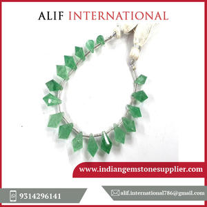 Vente en gros de pierres précieuses de qualité AAA 10-12mm, quartz fraise vert, pierre naturelle, perles à facettes avec forme fantaisie pour bijoux - Product Image 2