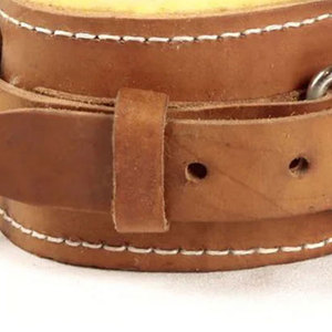 Correas de Tobillo de Cuero para Levantamiento de Pesas de Alta Calidad Hechas a Medida - Geo Brother Co, Cierre de Gancho y Bucle, Transpirables, Ajustables, Unisex - Product Image 3