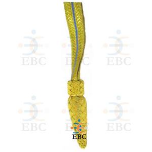 Decoraciones de Nudo de Espada Azul Cielo Dorado, Bullion Francés Hecho a Mano, Ecológico, Correa Única, Patrón Aéreo, Estilo Británico Canadiense del Comúnwealth - Product Image 1