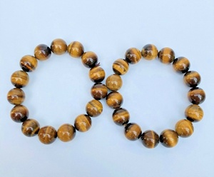 Tiger's Eye <b>Gemstone</b> <b>Bracelet</b> Tiger's Eye Bangle Tiger's Eye Beads <b>Bracelet</b> Natural 1 Piece Opp Bag Fashion Unisex Yellow PK - Product Image 6