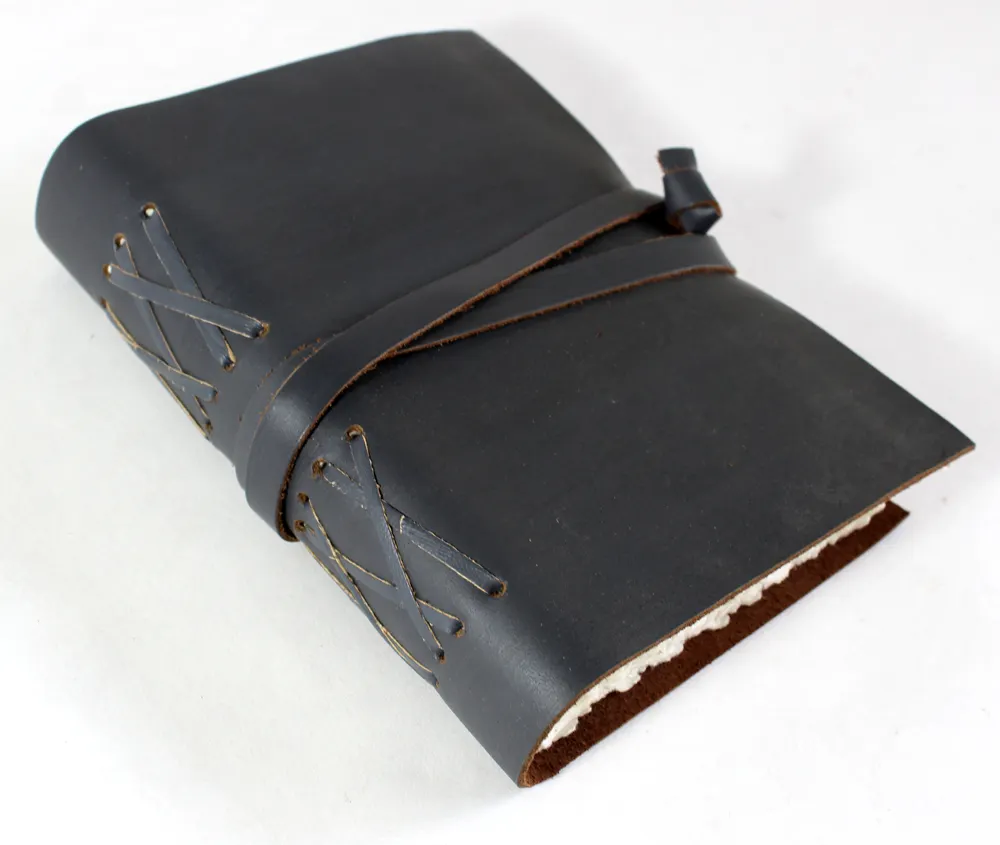 Capa de couro para diário, caderno de viagem personalizável, almofada de couro para escrever, papel de pedra personalizável por atacado