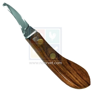 Couteau à sabot en acier J2 de haute qualité avec manche en bois fabriqué professionnel meilleure vente outils de maréchal-ferrant Instrument vétérinaire - Product Image 4