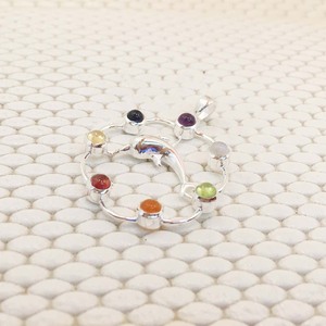 Améthyste arc-en-ciel et pierres multiples en argent sterling 925 véritable de qualité supérieure Pendentifs en gros Magnifiques pendentifs Chakra style dauphin - Product Image 1