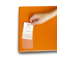 Las Mejores Fundas Transparentes de PVC para Tarjetas de Presentación con Adhesivo, 105x60mm