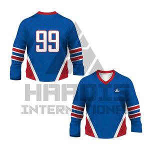 เสื้อฮอกกี้น้ำแข็งและชุดยูนิฟอร์มโพลีเอสเตอร์ 100% ราคาส่งถูก รับทำตามสั่ง พร้อมบริการ OEM ออกแบบใหม่ - Product Image 1