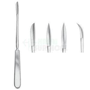 Manche de scalpel professionnel en acier inoxydable et lames couteaux à dissection CE ISO approuvé utilisation hospitalière réutilisable - Product Image 3