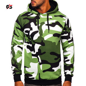 Sudadera con capucha de camuflaje para hombre, prenda deportiva masculina de manga larga con diseño multicolor, logotipo personalizado, servicio OEM, 100% de algodón, de alta calidad - Product Image 1