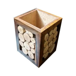 Porte-stylo en bois de haute qualité, pour bureau et vaisselle scolaire, en bois poli brillant à bas prix - Product Image 1