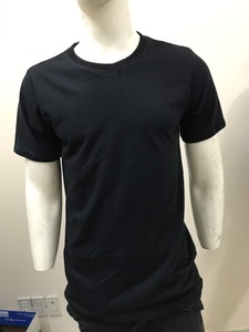Wholesale Plus Size Knitted <b>Plain</b> <b>Black</b> Men's T Shirts Polyester/Cotton From Vietnam Best Supplier Contact Us for Best Price - Product Image 6