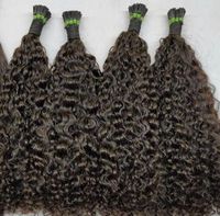 Extensions de cheveux indiens Remy vierges bouclés à micro-anneaux, cuticules alignées, vente en gros, 10-32 pouces, échantillon gratuit, fournisseur direct, DHL